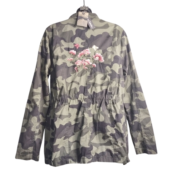 Ashley by 26 International Camo Embroidered Roll-up Tab Hunt Jacket Sz XL NWT - Picture 2 of 15